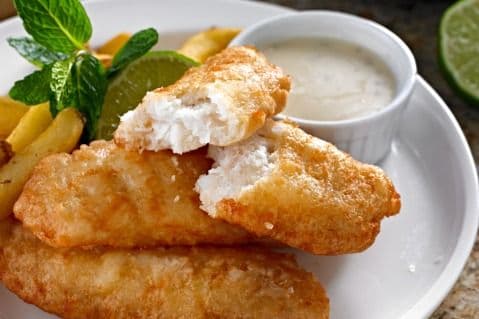 Three Piece Haddock and Chips