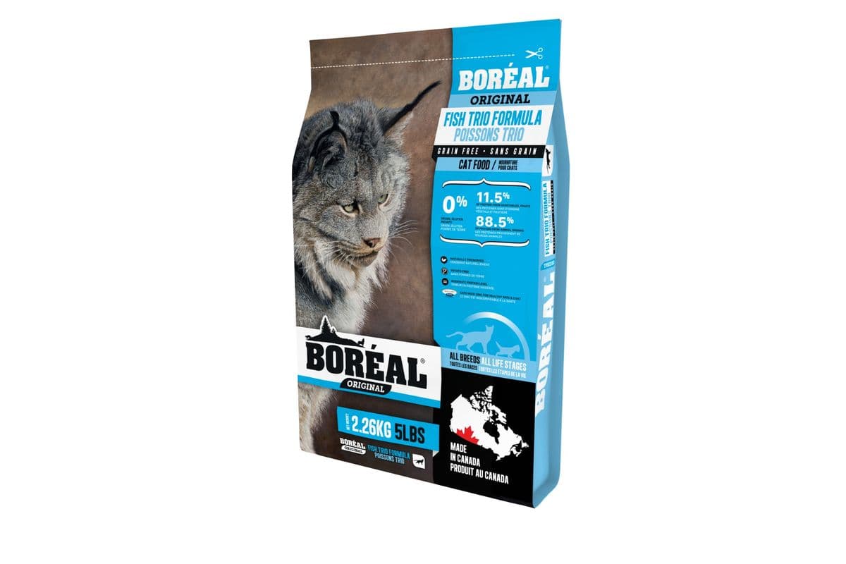 Boreal Grain-Free Original Fish Trio Grain Free Dry Cat Food (5.44 kg)
