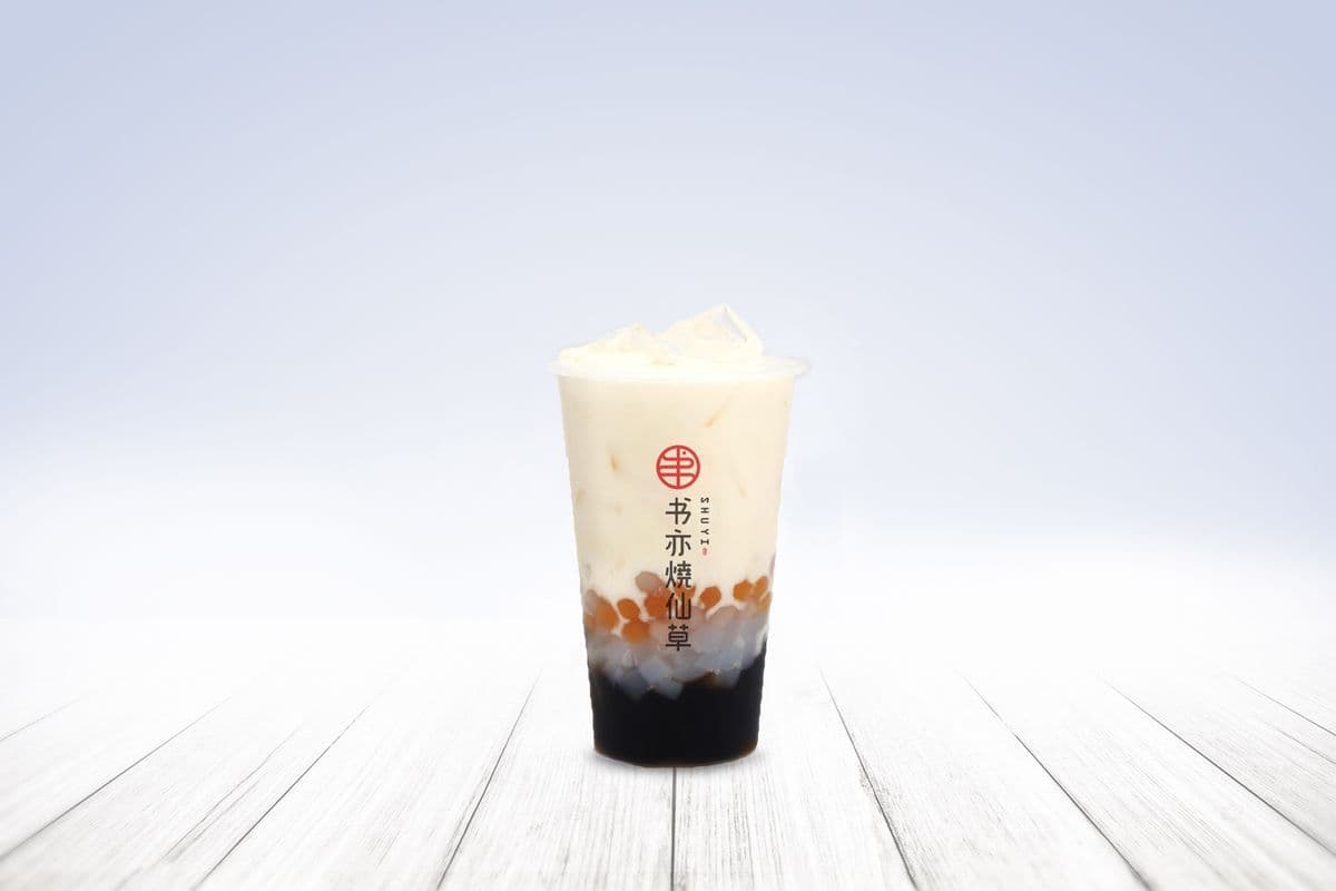 Yaourt à la gelée d'herbe / Grass Jelly Meet Yogurt