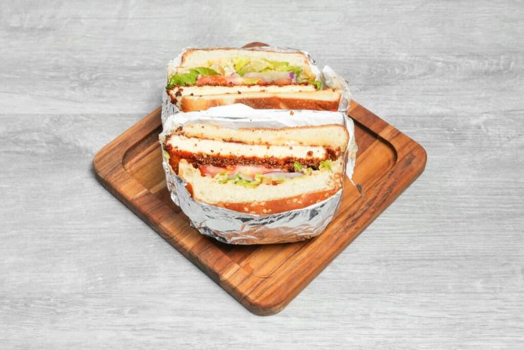 Paneer Zinger Burger with Drink