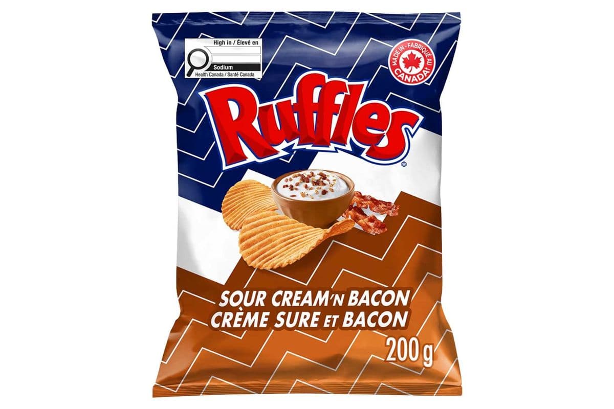 Ruffles Sour Cream 'N Bacon (200 g)