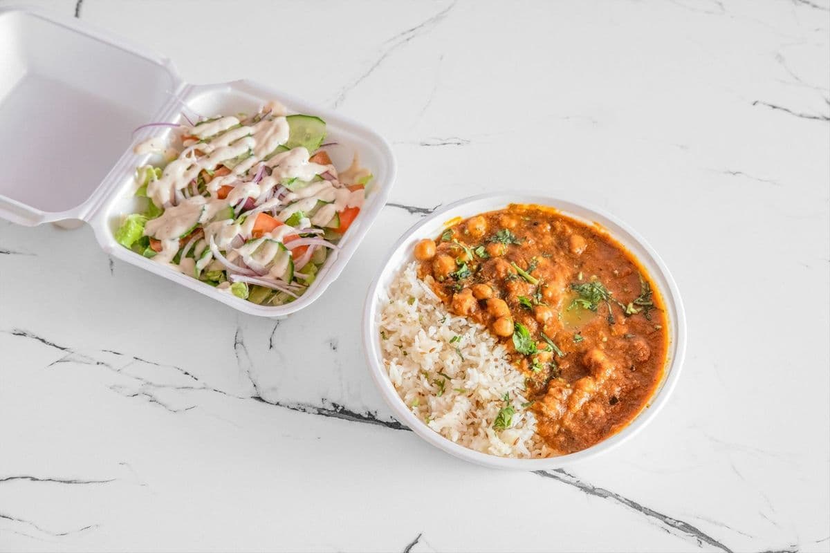Chana Masala Rice Bowl