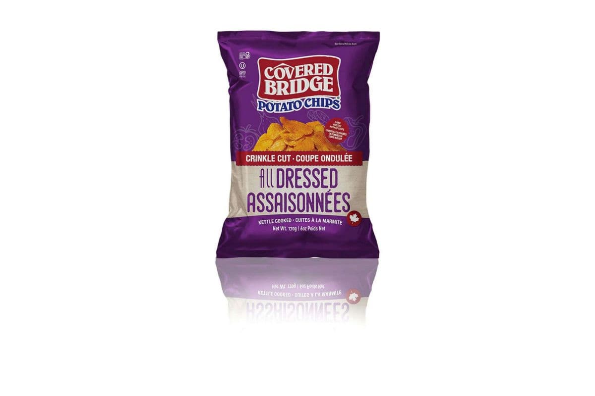 Covered Bridge Crinkle Cut All Dressed Potato Chips (60 g)