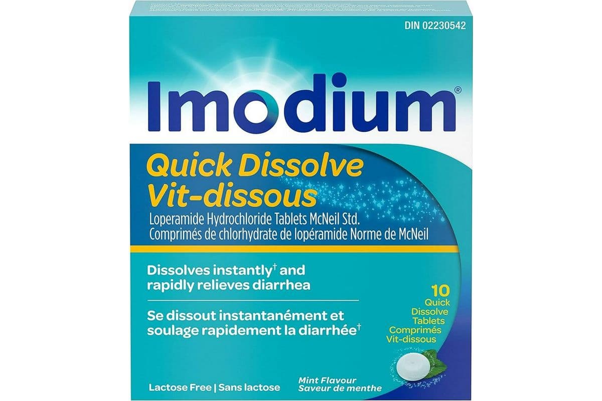 Imodium Quick Dissolve 2 mg Tablets (10 ct)