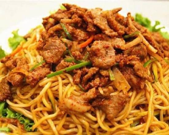 Nouilles salées avec kebab / Savory Noodles with Kebab