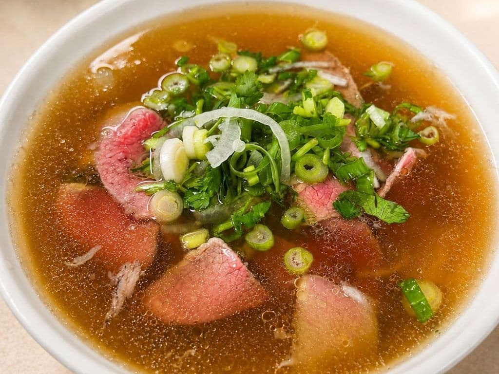 203. Medium Rare Beef Rice Noodle Soup