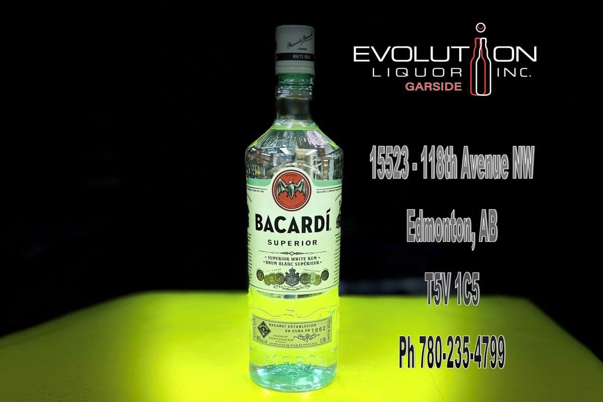 Bacardi Superior White Rum 1140P (1 x 1140 ml Plastic Bottle)