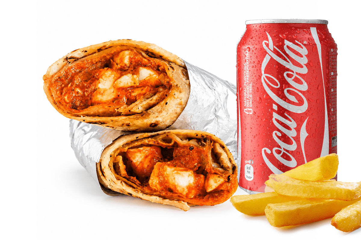 Butter Paneer Roll Meal