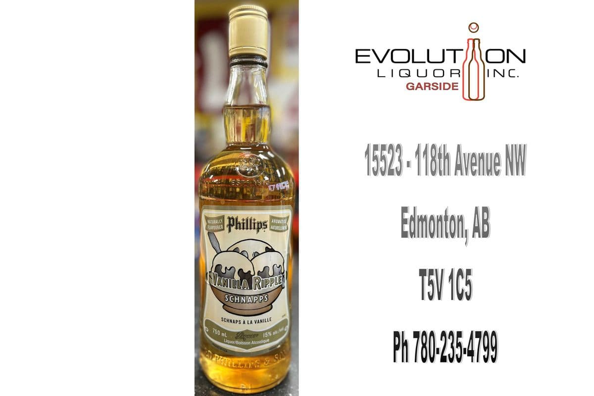 Phillips Vanilla Ripple Schnapps 0750G (1 x 750ml Glass Bottle)