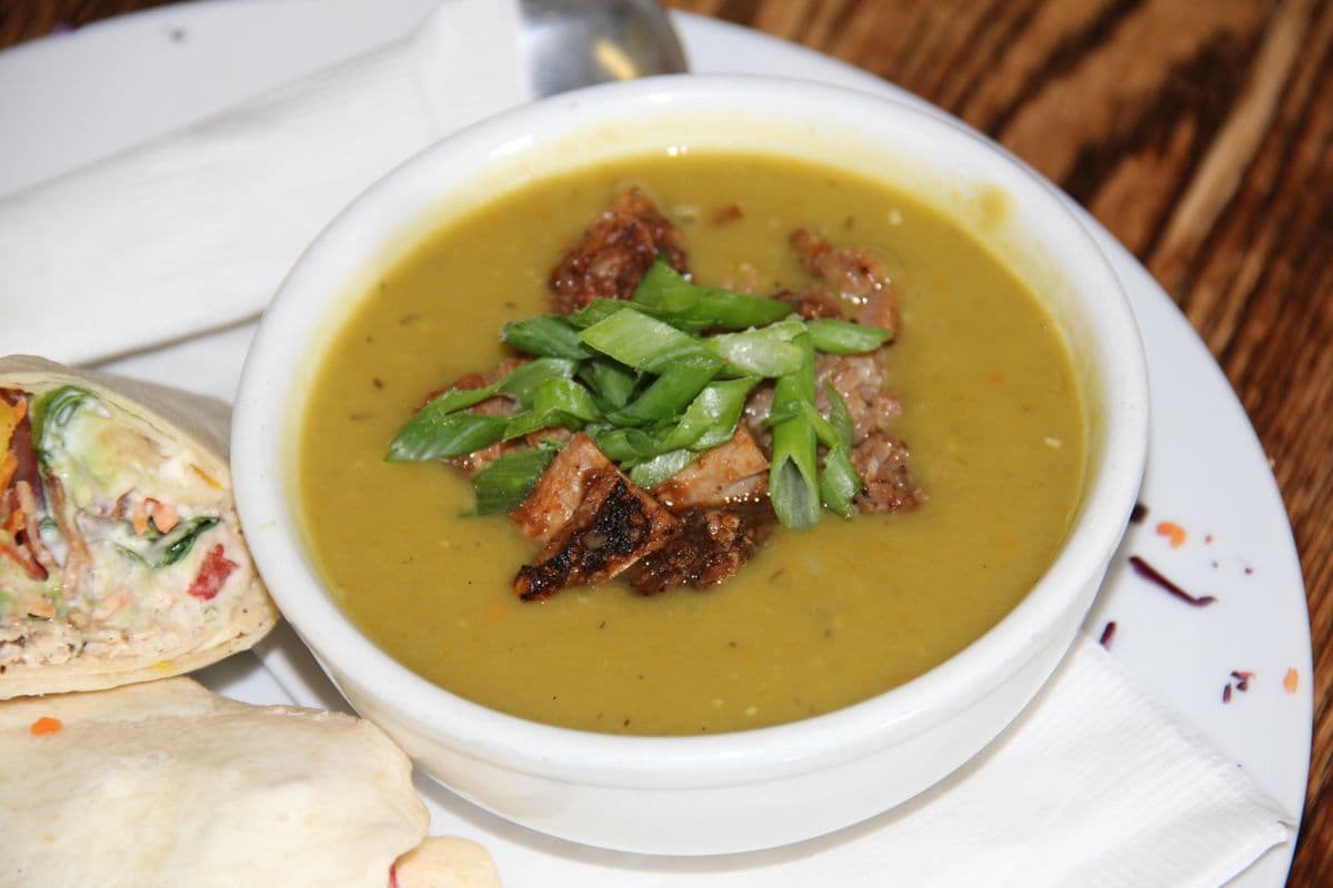 Split Pea and Jerk Pork Soup