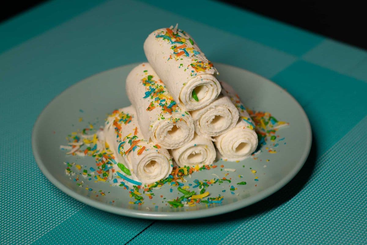 Coconut Cream Thai Rolled Ice Cream