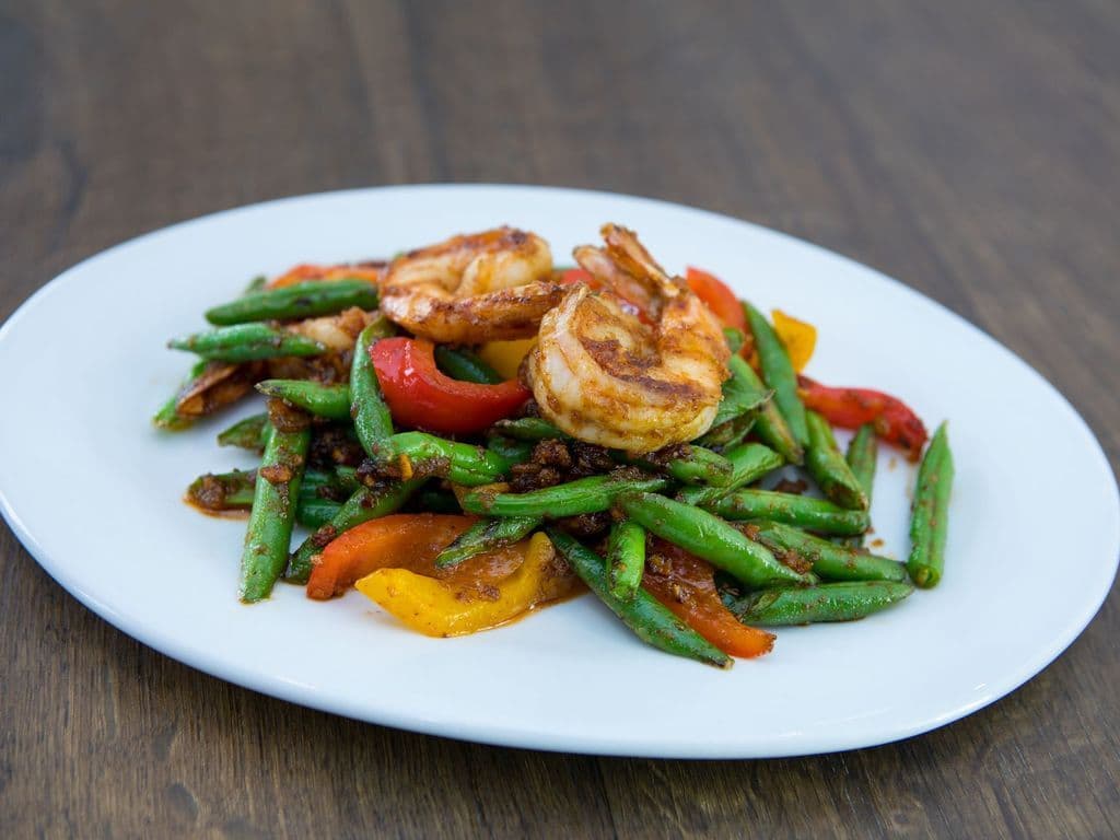 Green Bean with Dried Shrimp