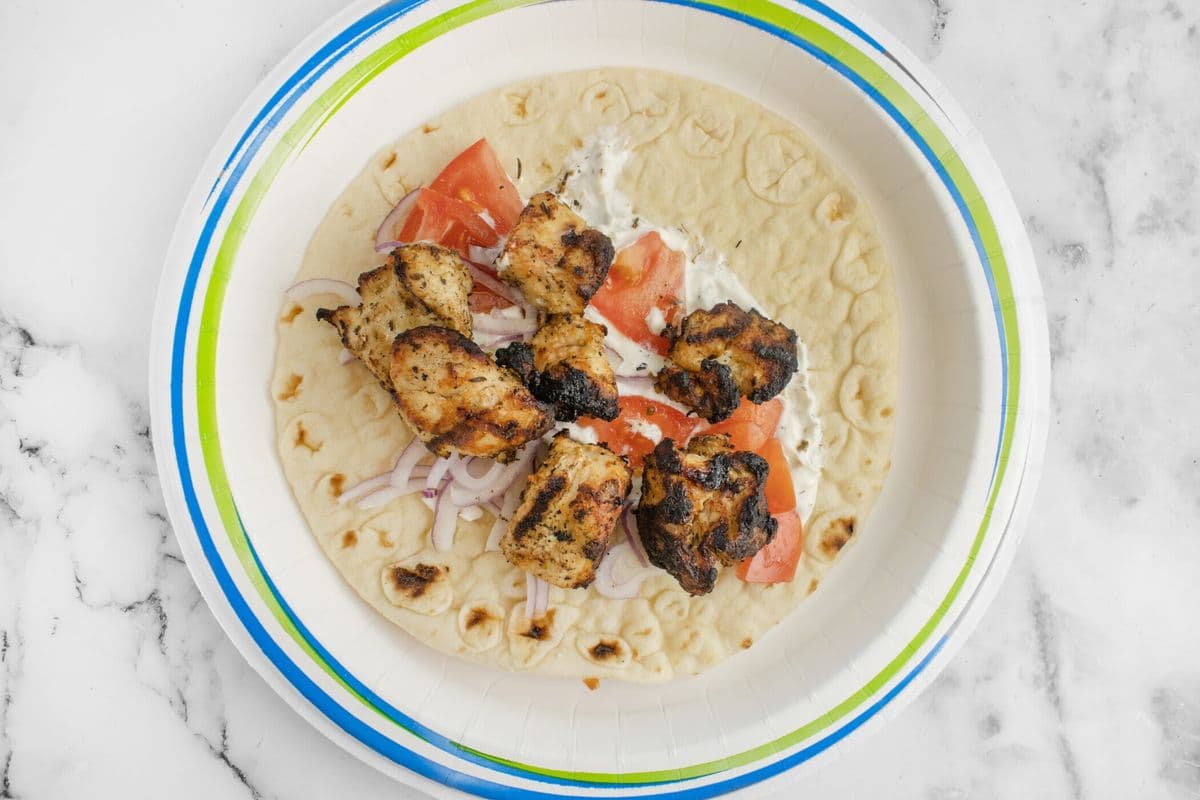 Chicken Souvlaki Wrap