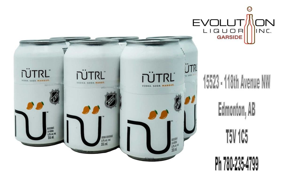 Nutrl Vodka Soda Mango C355-06 (6 x 355ml Can)