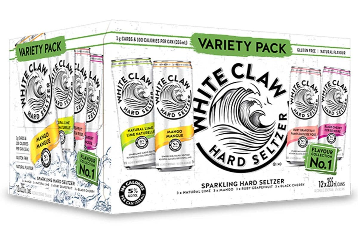 WHITE CLAW VARIETY PACK N0 1 12 CANS (12 x 355ML)