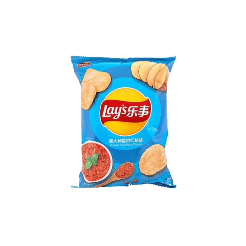 Italian Red Meat Lay's Chips - China (70g)
