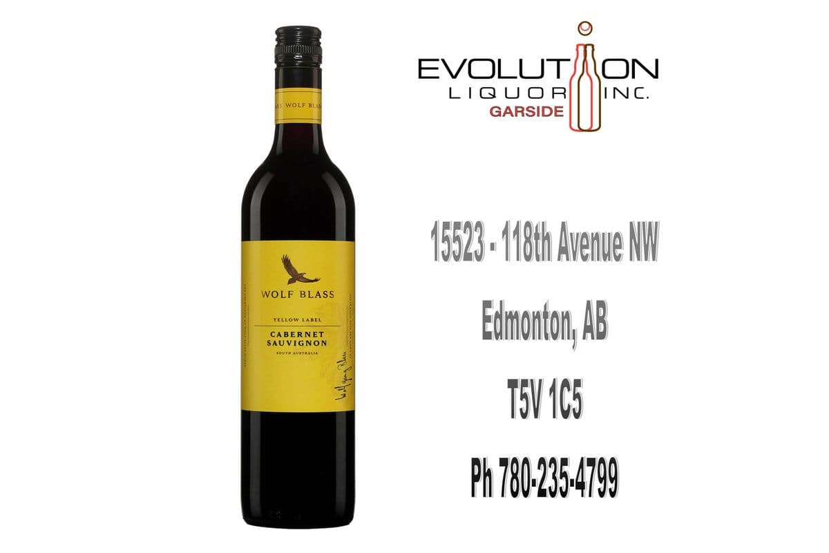 Wolf Blass Yellow Label Cabernet Sauvignon 0750G (1 x 750ml Glass Bottle)