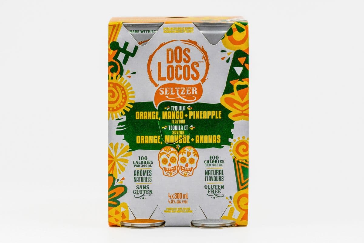 DOS LOCOS ORANGE MANGO PINEAPPLE TEQUILA (1 x 4x300mL)