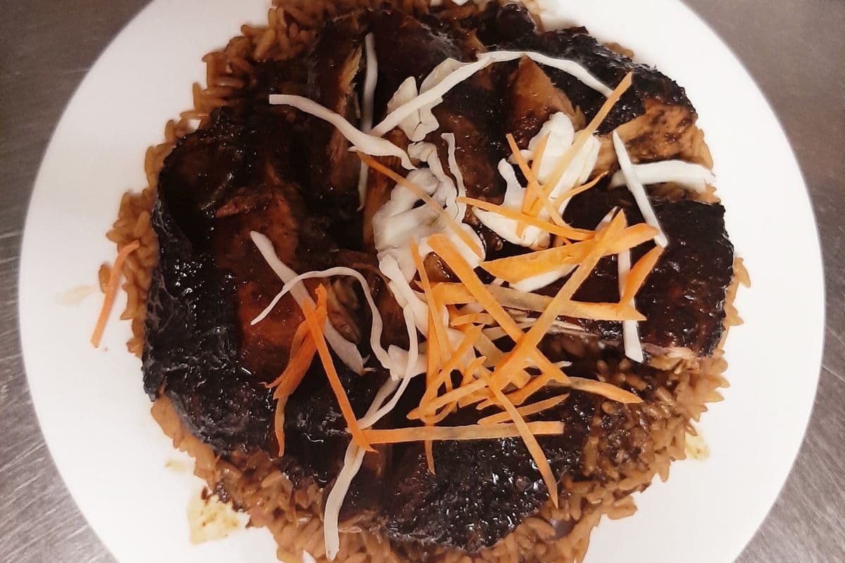Jerk Chicken with Rice and Peas