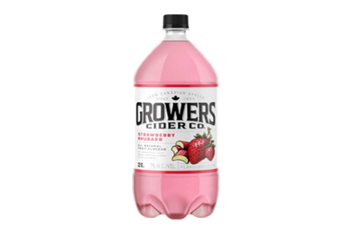 GROWERS STRAWBERRY RHUBARB 2 L (1 x 2 L)