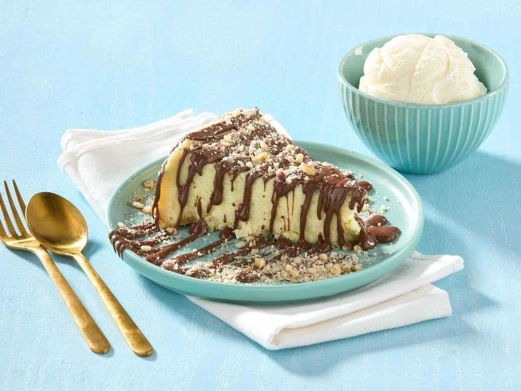 NY Nutella Cheesecake Slice w/ Ice Cream