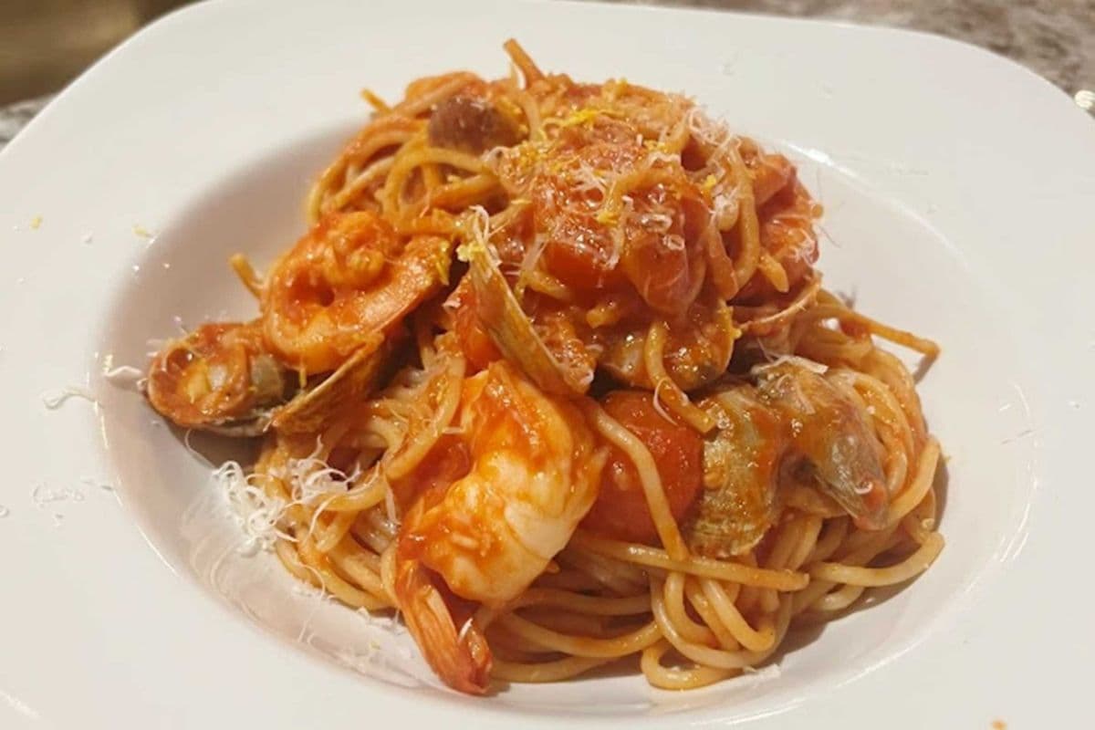 Shrimp Glazed Pasta