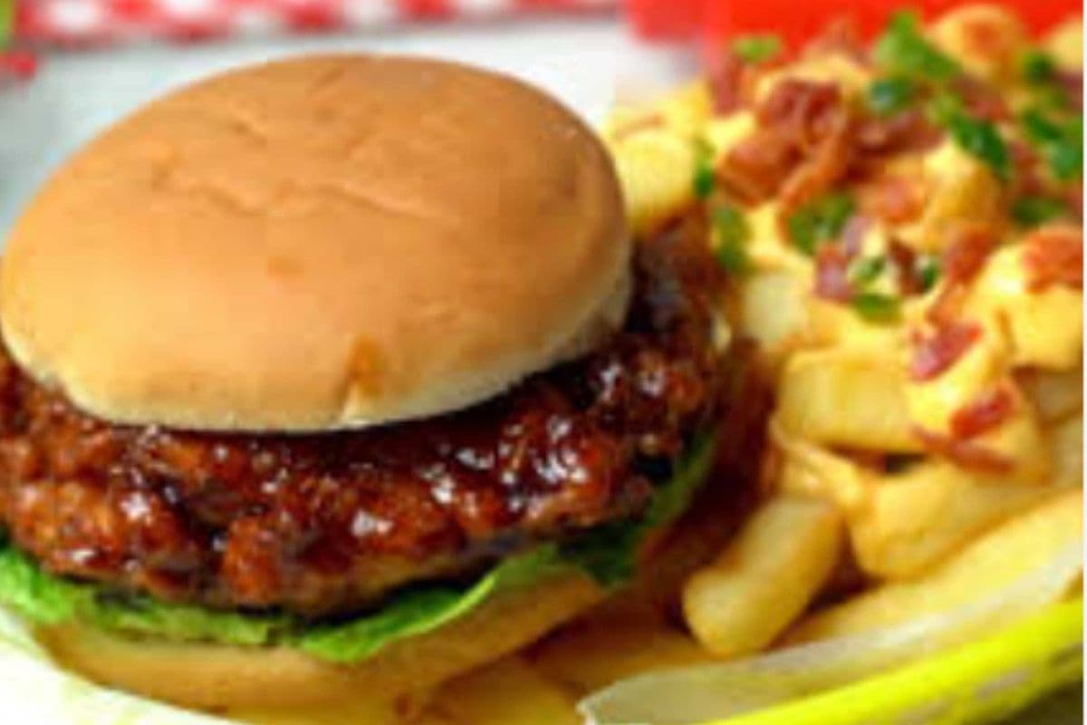 Honey Garlic Chicken Burger Combo