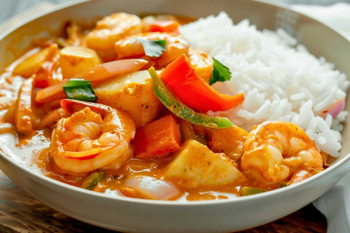 Red Curry Shrimp (Medium Spicy)