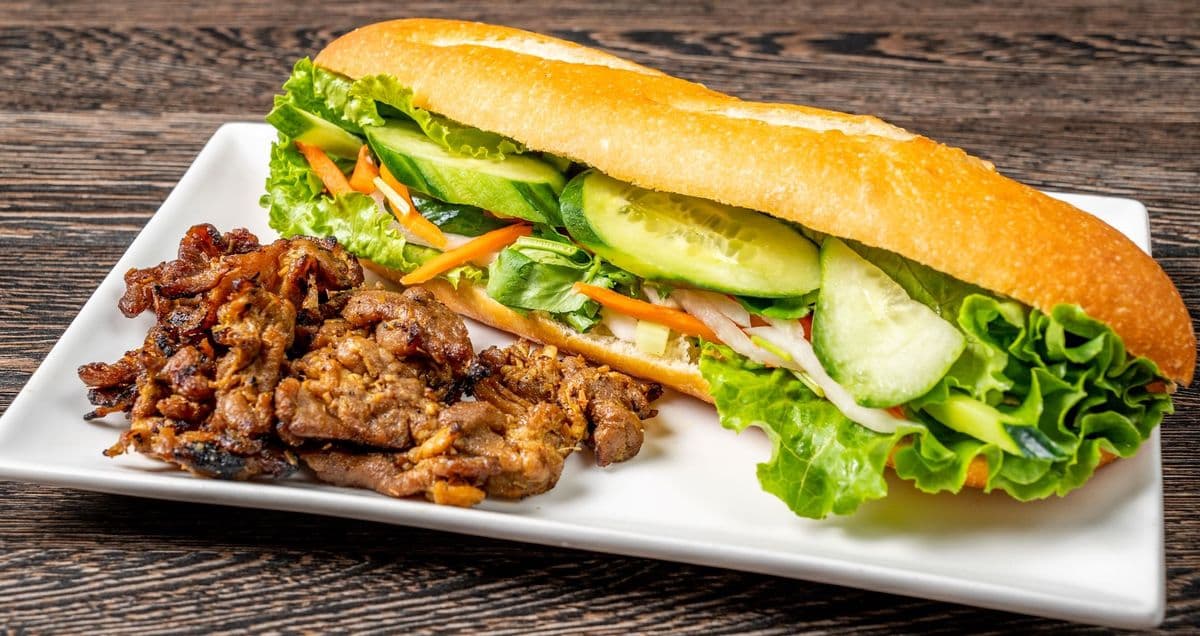 M2. Grilled Pork Slices Bread w/ Pop - OO
