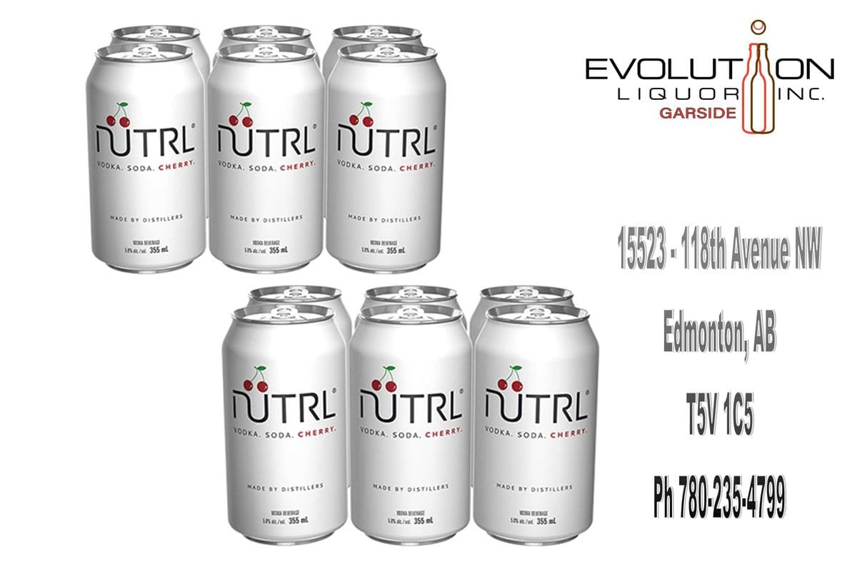 Nutrl Vodka Soda Cherry C355-12 (12 x 355ml Can)