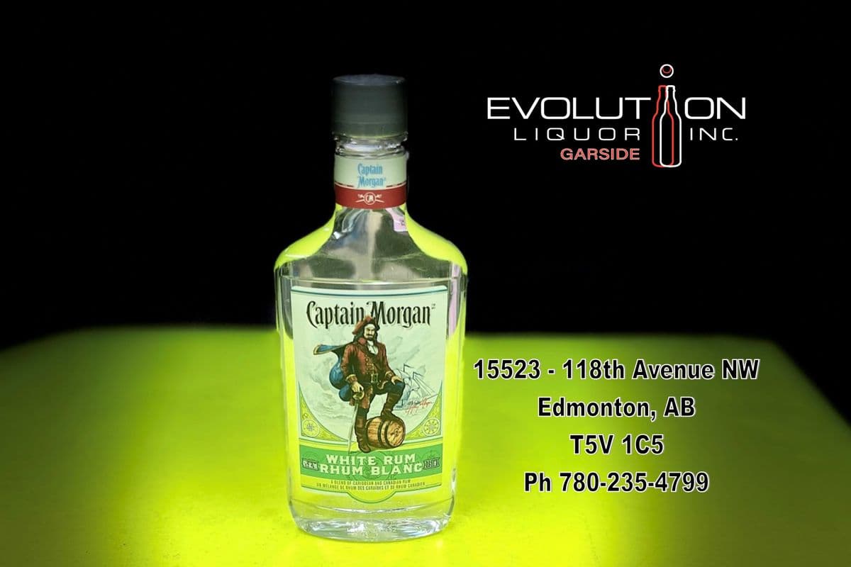 Captain Morgan White Rum 0375P (1 x 375ml Plastic Bottle)