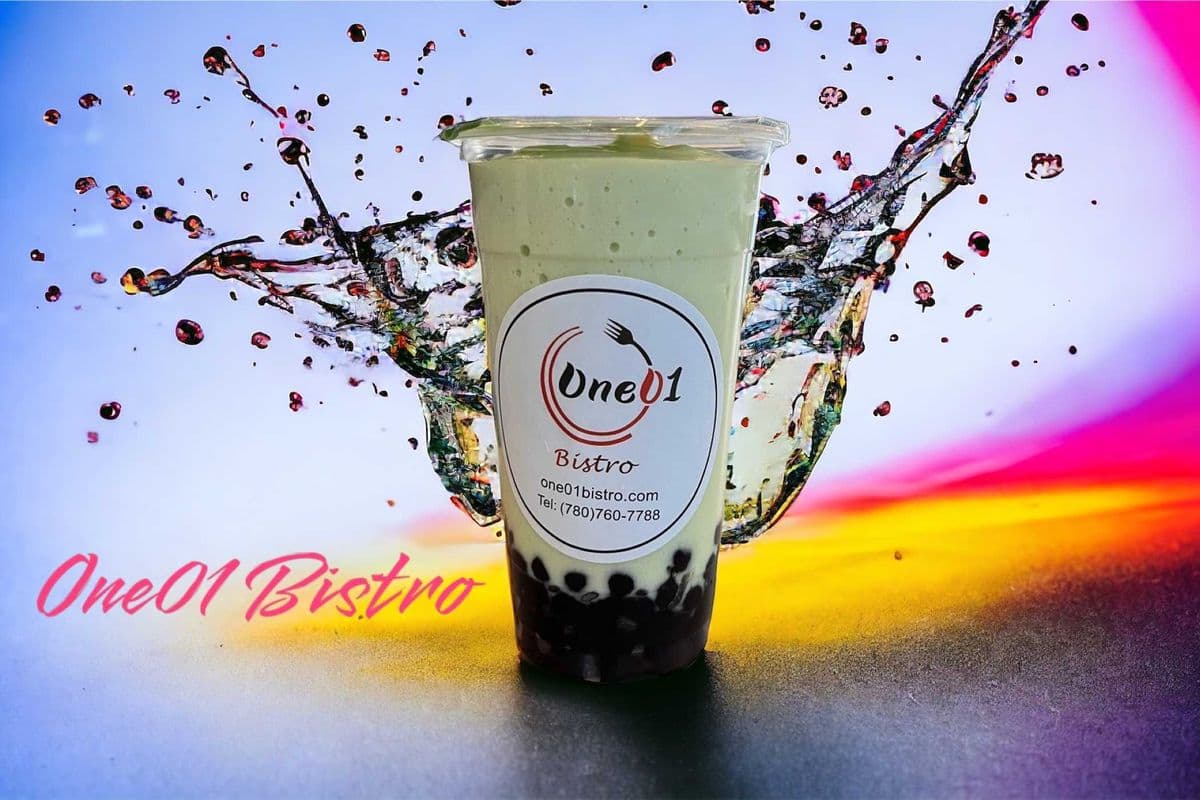 Milk Smoothies with Coconut Jelly
