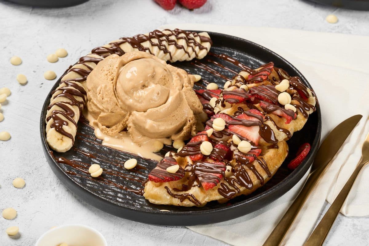 The Caramel Conundrum Croffle