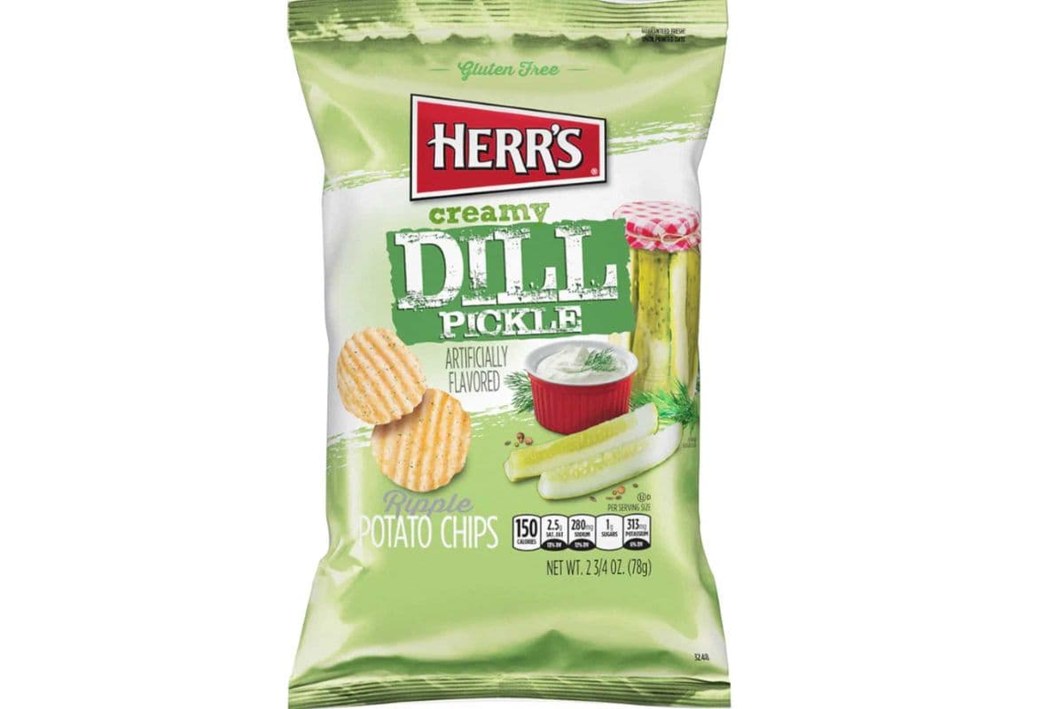 Herr's Creamy Dill Pickle (71gm) (380 Cal)