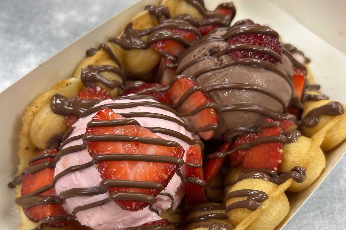 Strawberry Chocolate Waffle