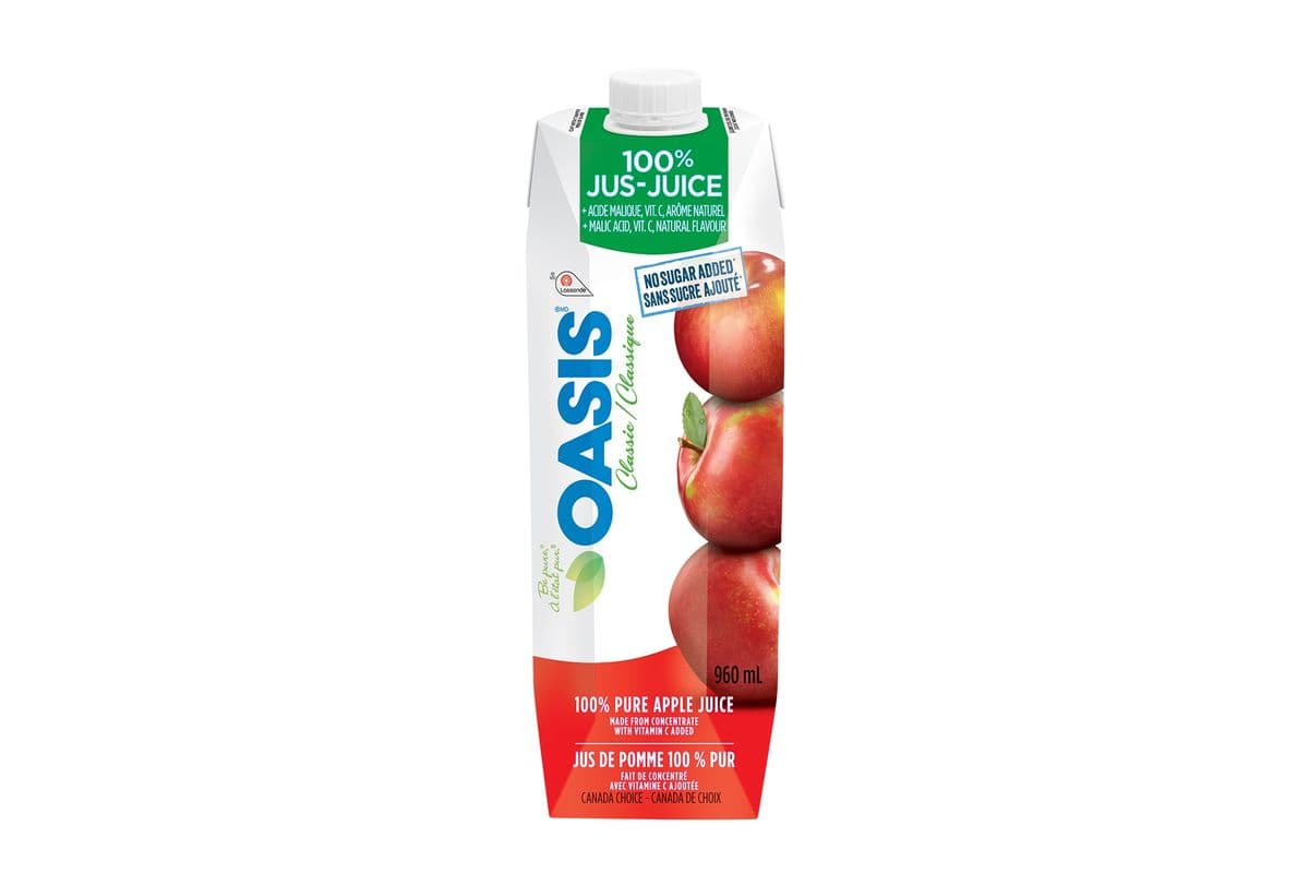 Oasis jus de pomme pur / Oasis Pure Apple Juice (960 ml)