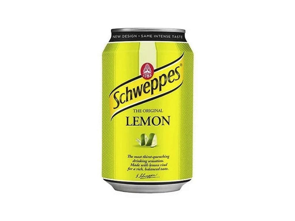 Schweppes Lemon Citrus Soda Pop 330ml Canned Beverage