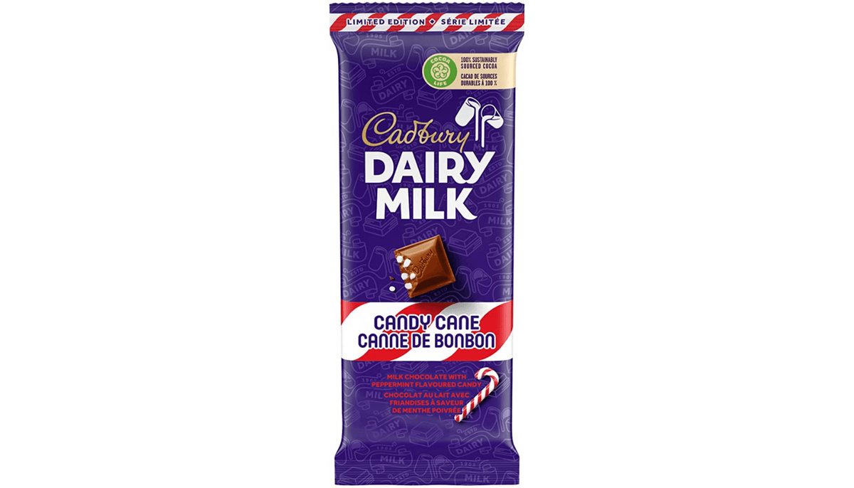 Cadbury Dairy Milk - Série Limitée Canne De Bonbon 100g / Limited Edition Candy Cane 100g
