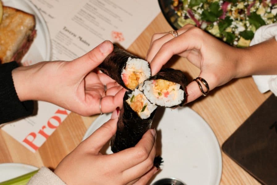 Prawn Sushi Hand Roll