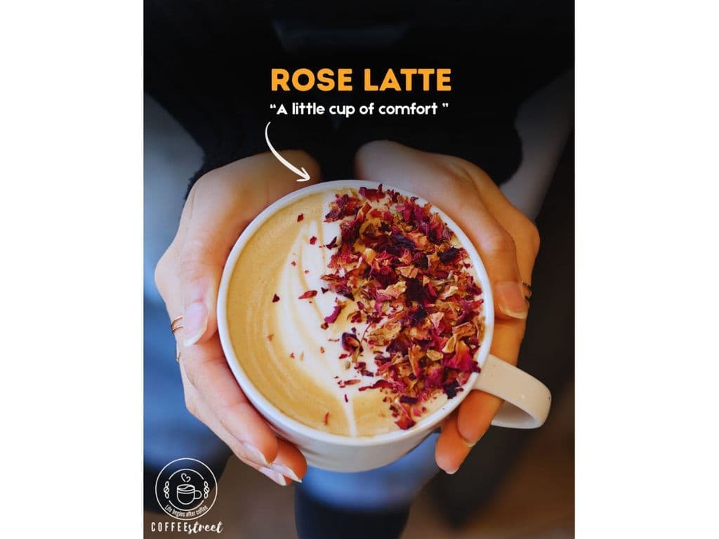 Rose latte