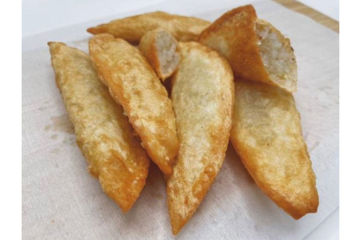 Deep-Fried Korean Dumpling (6 pcs ,No Meat)(튀김 만두)orean