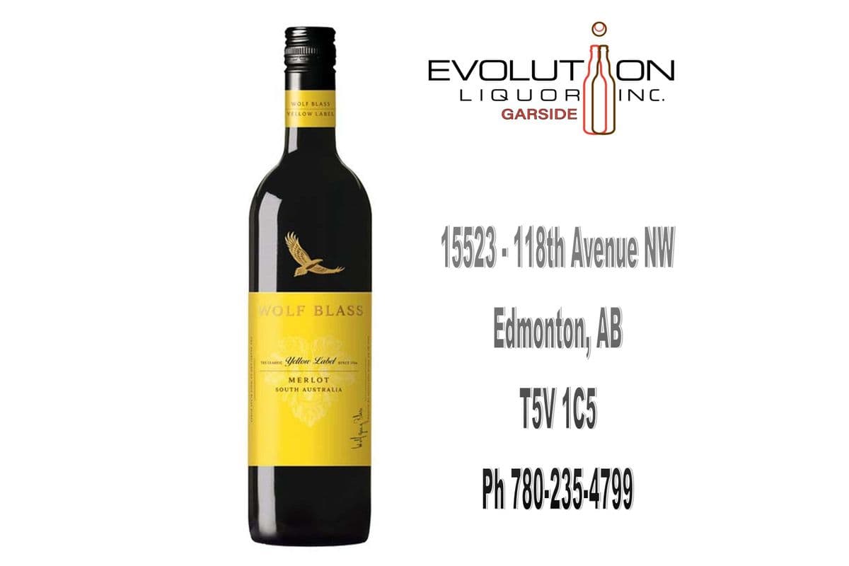Wolf Blass Yellow Label Merlot 0750G (1 x 750ml Glass Bottle)