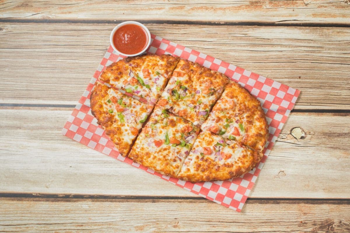 Vegetarian Delight Flatbread Pizza