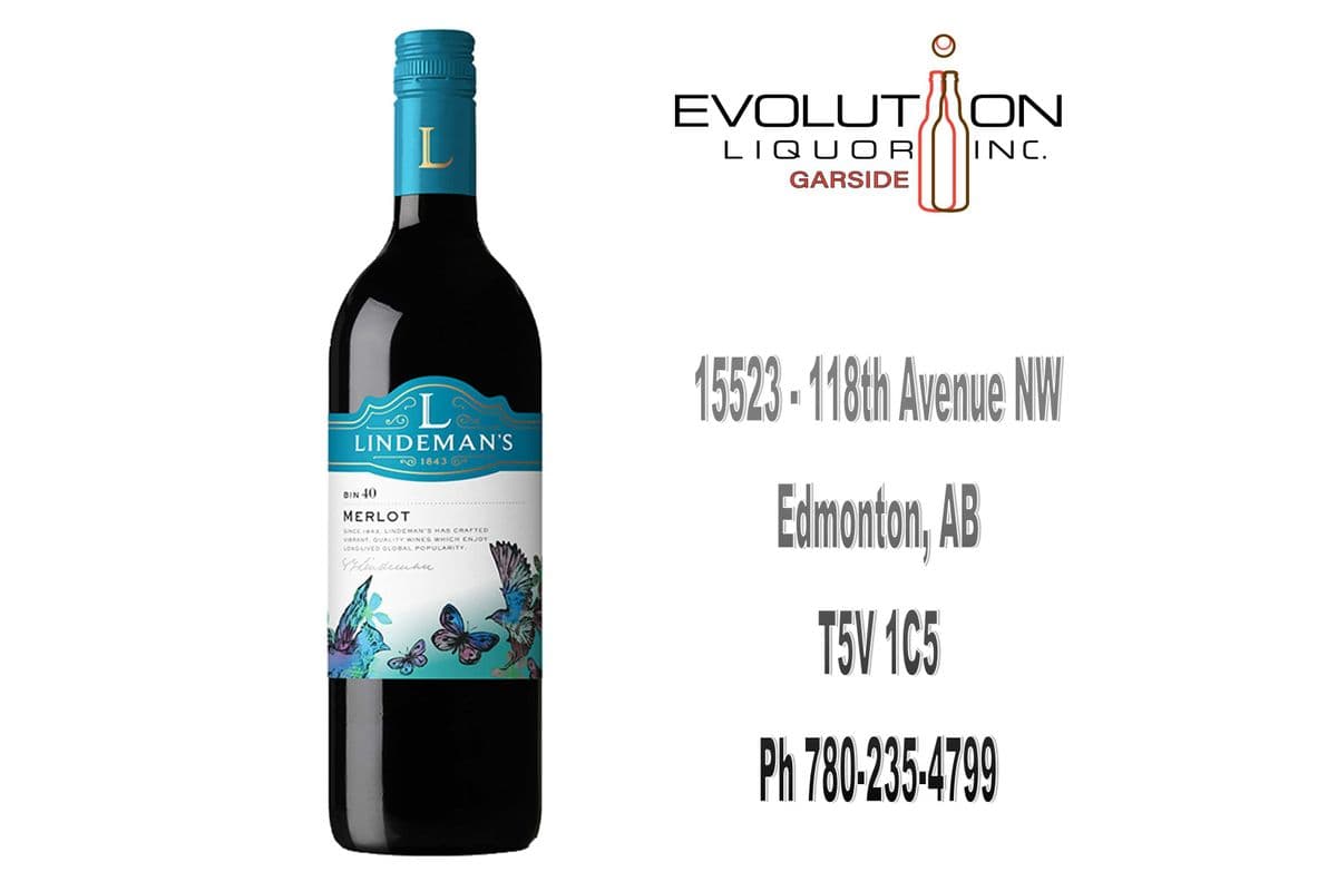 Lindeman's Bin 40 Merlot (1 x 750ml Glass Bottle)