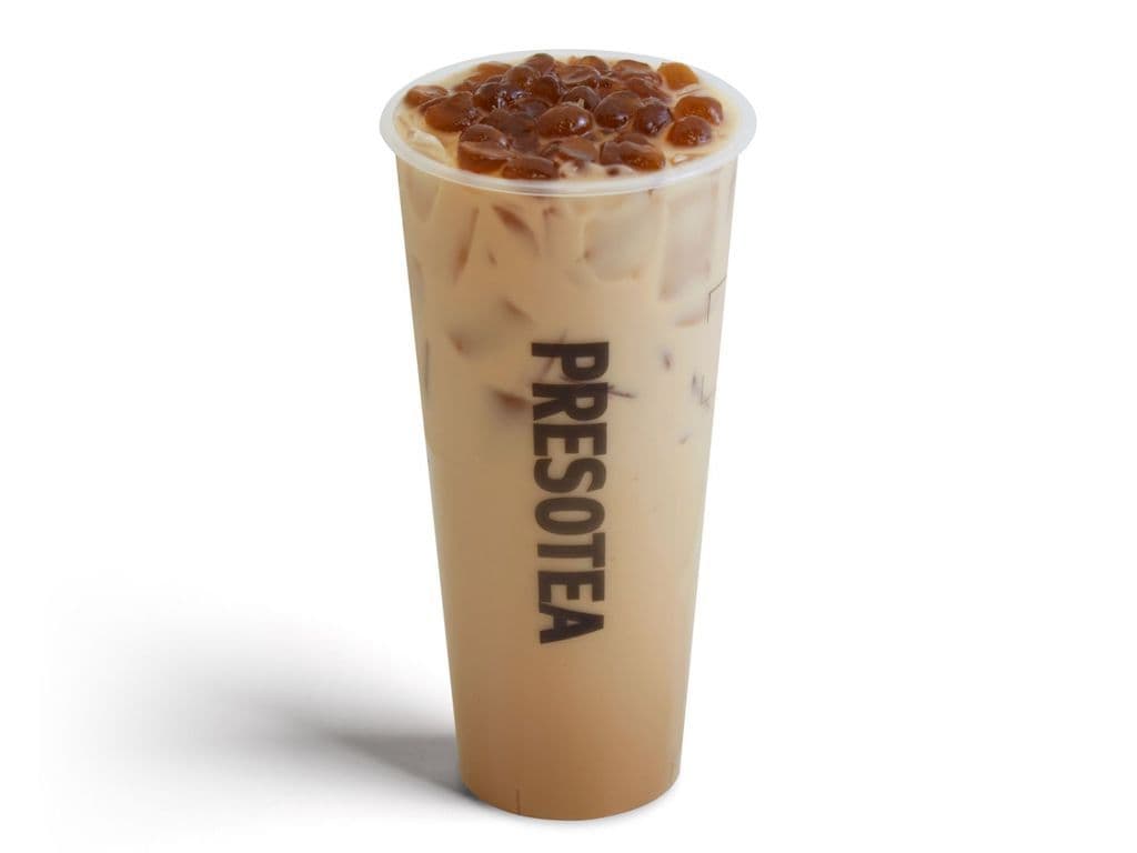Thé au lait Okinawa avec perles de gelée au sucre roux / Okinawa Milk Tea with Jelly Boba