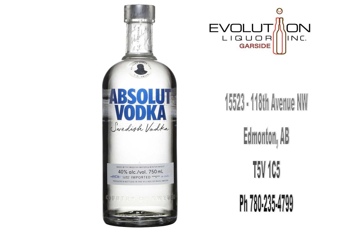 Absolut Vodka 0750G (1 x 750ml Glass Bottle)