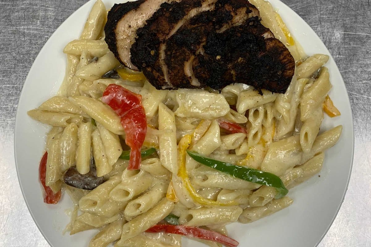 Pasta Penne W/Jerk Chicken