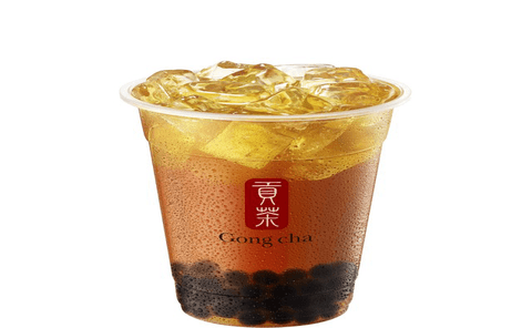 Peach Oolong Tea w Pearl / Thé oolong à la pêche avec perles