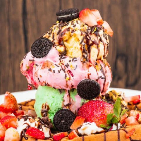 Create Your Own Crepe Waffle