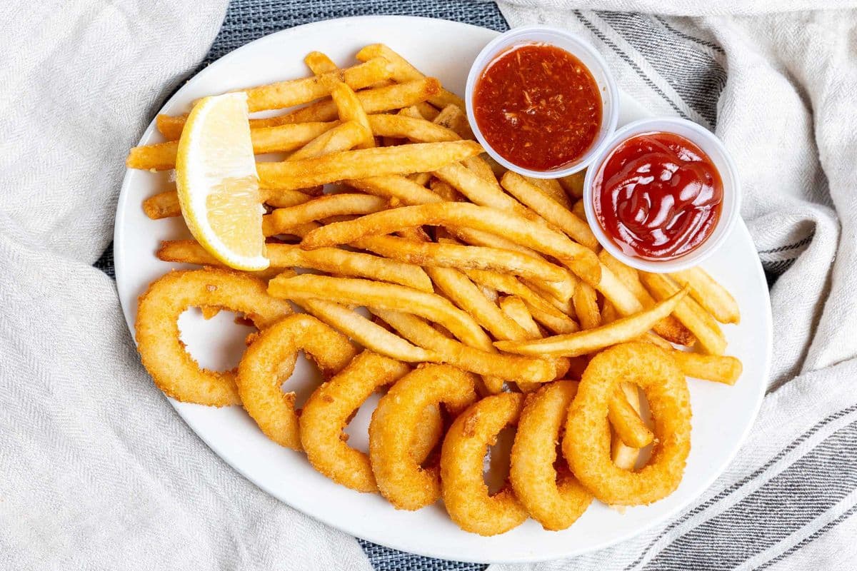Calamari Rings and Chips